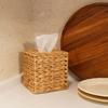 Natural Tissue Box Cover Straw Woven Napkin Holder Durable Tissue Holder  for Living Room Bedroom