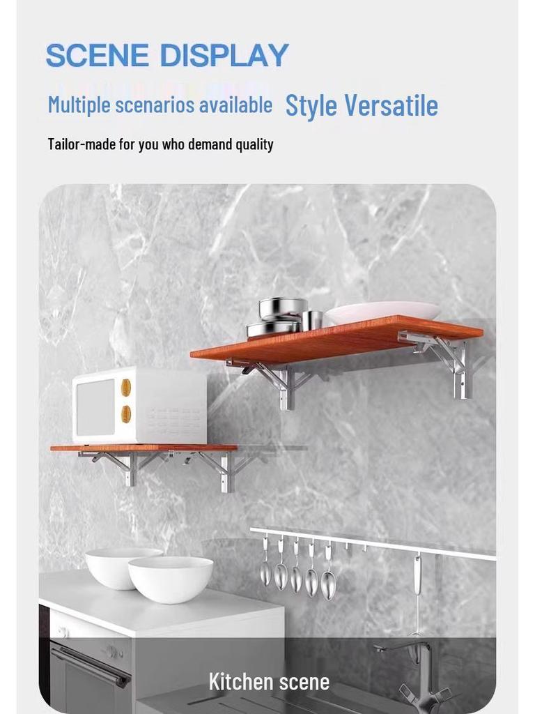 Stainless Steel Foldable Triangle Shelf Bracket