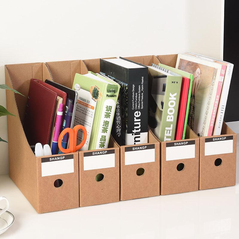 Desktop File and Book Organizer Box