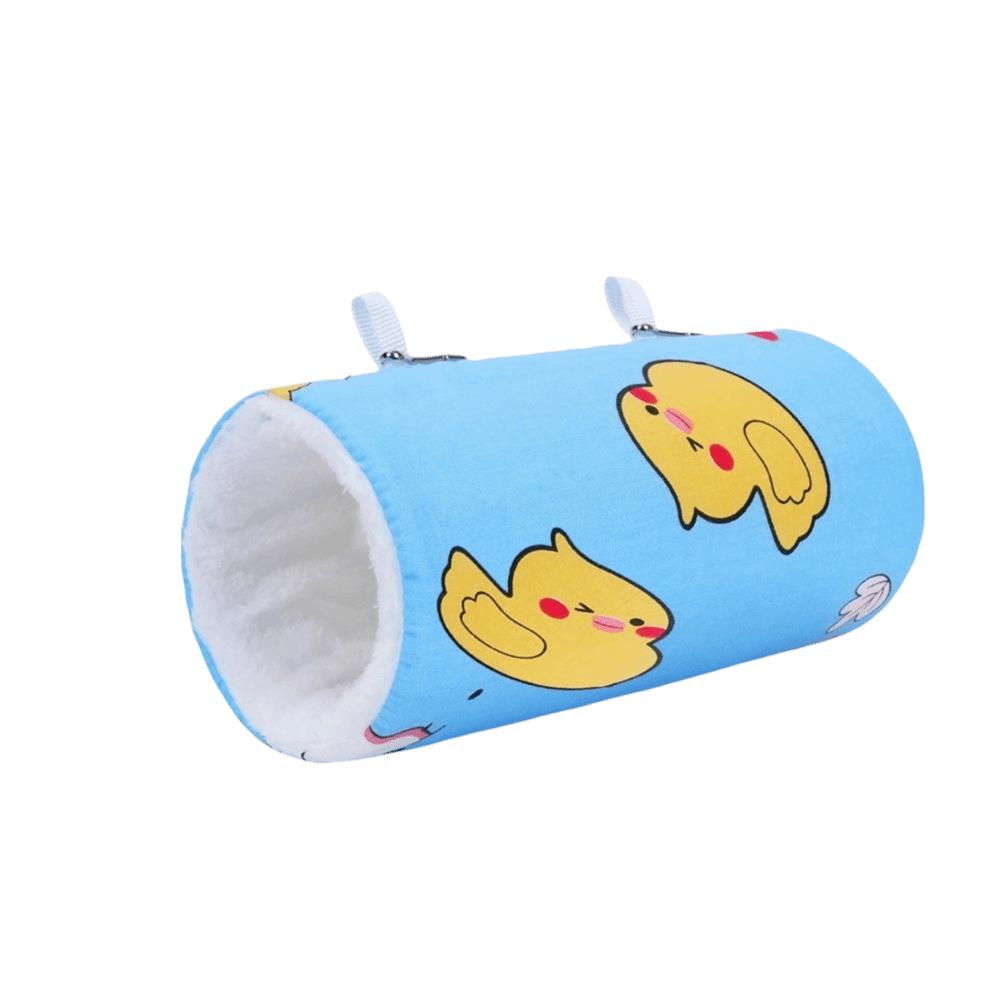 Cartoon Pattern Hamster Plush Tunnel Thickened Pet Play Tunnel for Guinea Pig Mice