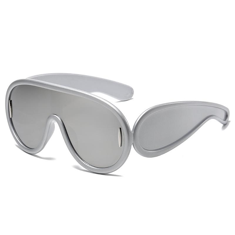 

Exaggerate Vintage Round Sunglasses Women Men Circular Sun Glasses Big Eyewear Oculos De Sol for Male Female Special Shaped MULTI