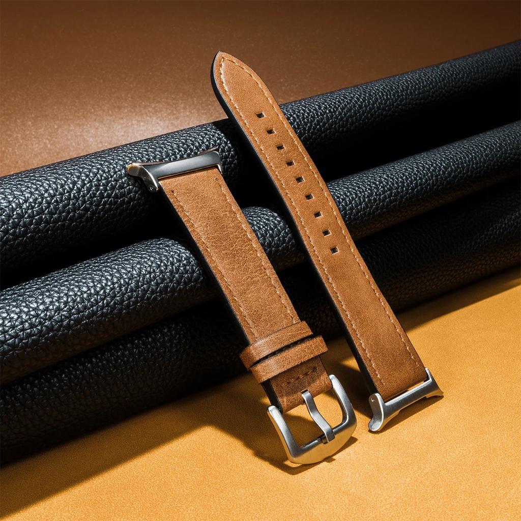 No Gaps Leather Strap for Samsung Galaxy Watch Ultra 47mm Wristband Bracelet for Galaxy Watch 7 Ultra 47mm Quick Business Band