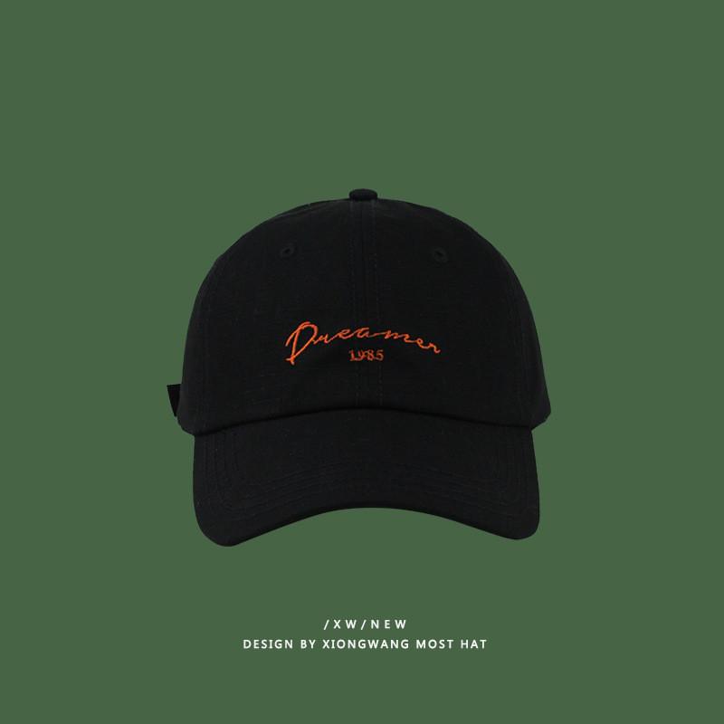 Casual Baseball Cotton Cap With Trendy Embroidery For Sports Beach And Streetwear