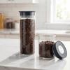 Press Type Vacuum Coffee Canisters Glass Tea Storage Container Food Storage Jar  Grain Storage