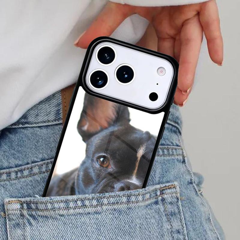 French Bulldog funny Phone Case for iPhone 16e 15 14 13 12 17 Pro Max Plus Air 17pro Cover Coque