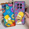 Case for Xiaomi Redmi Note 7 8 10S 9S 11s 12s 13 Pro Plus 12 Pro 11 14 9 10 Funda Phone Cover S-simpsons Donut