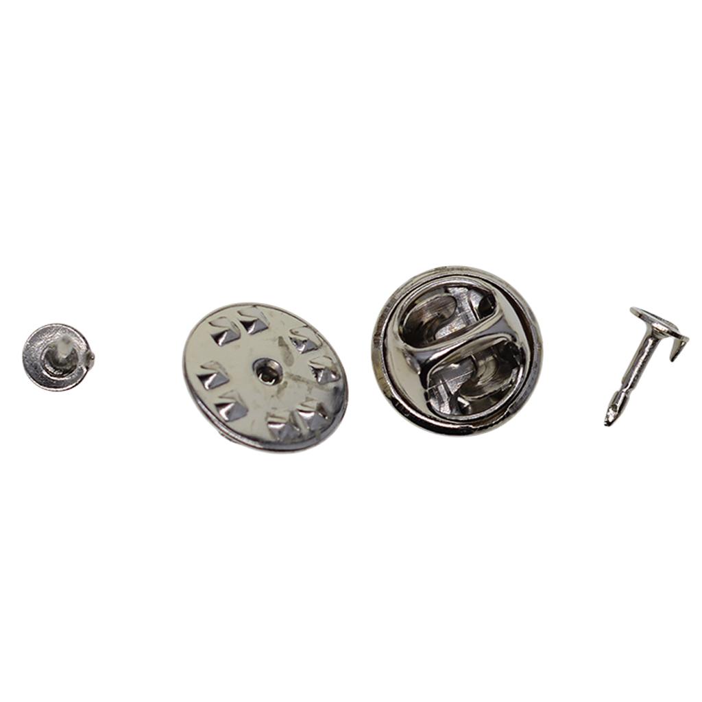 100 sád DIY kravatové pripináčiky motýľ špendlíky na chrbte brošňa Findings Silver