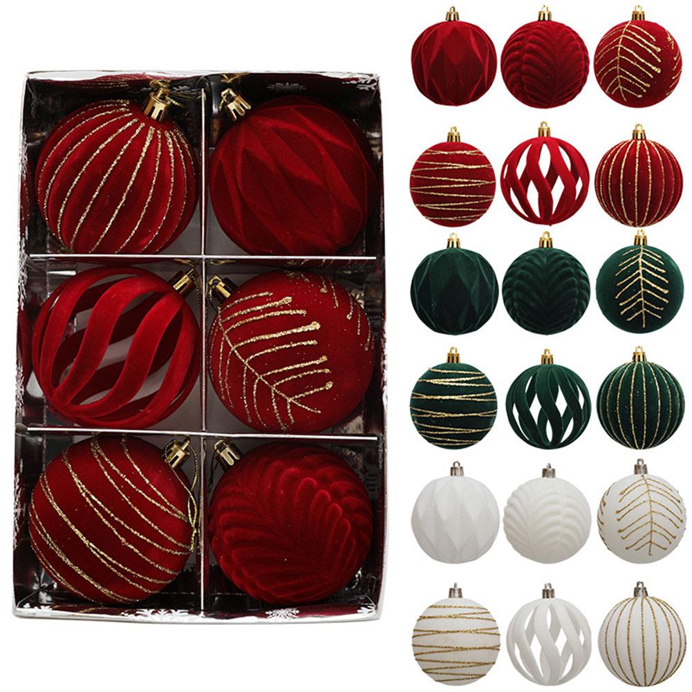 Hanging Decor Perfect for Bridal Shower Party 6PCS Christmas Ball Ornaments
