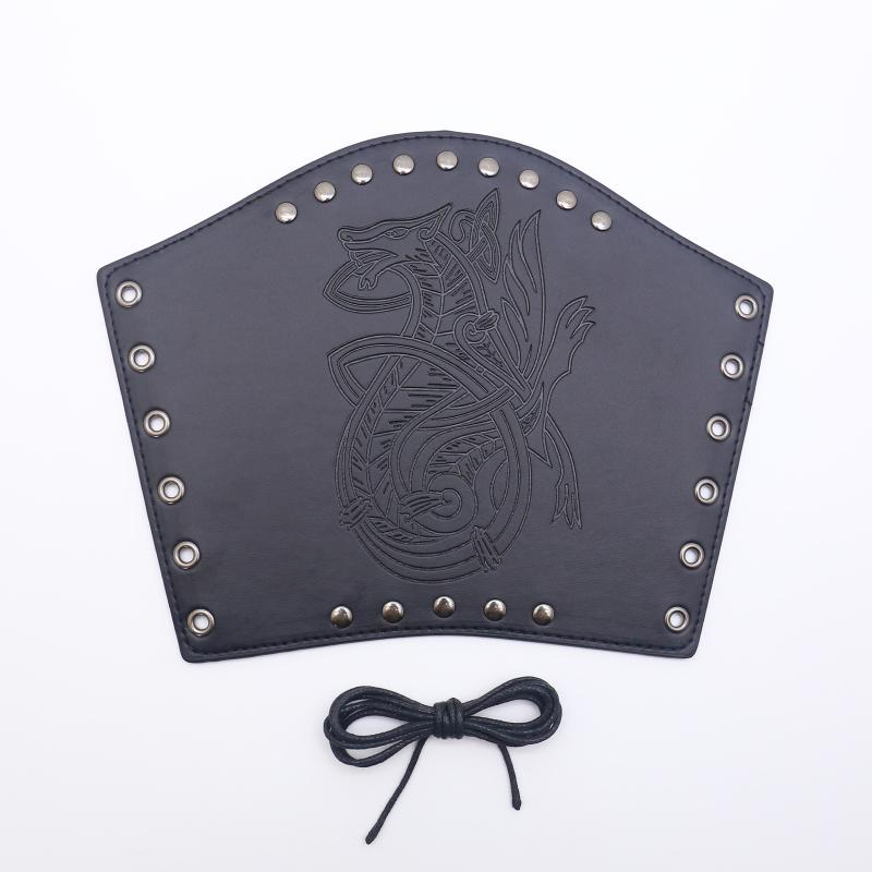 Bărbați Medieval Cosplay Armură din Piele PU Mănuși Manșete cu Șireturi Viking Pirat Cavaler Mănușă Brățară Brățară Accesorii Steam Punk