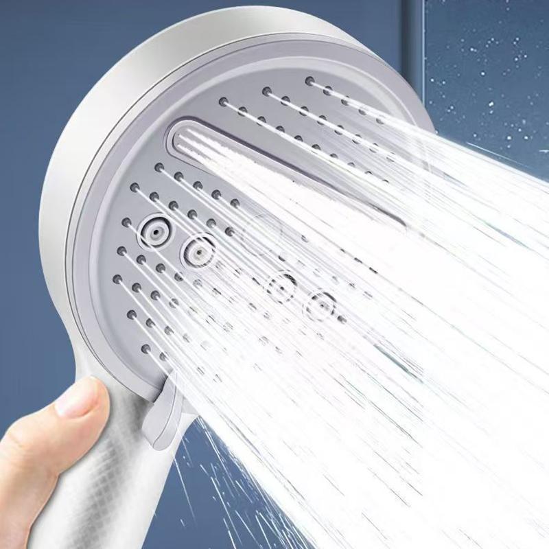 Pressurized 12cm Five-speed Large Panel Filter Shower Head Handheld Home Bathroom Shower Shower Head Set