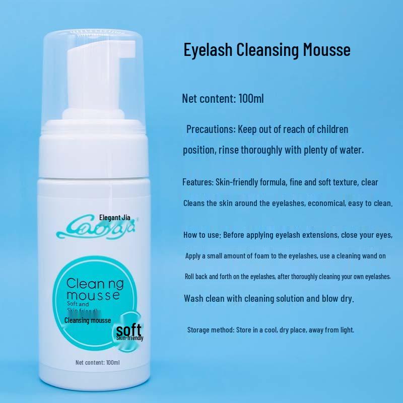 Eyelash Extension Cleansing Mousse and Makeup Remover Foam