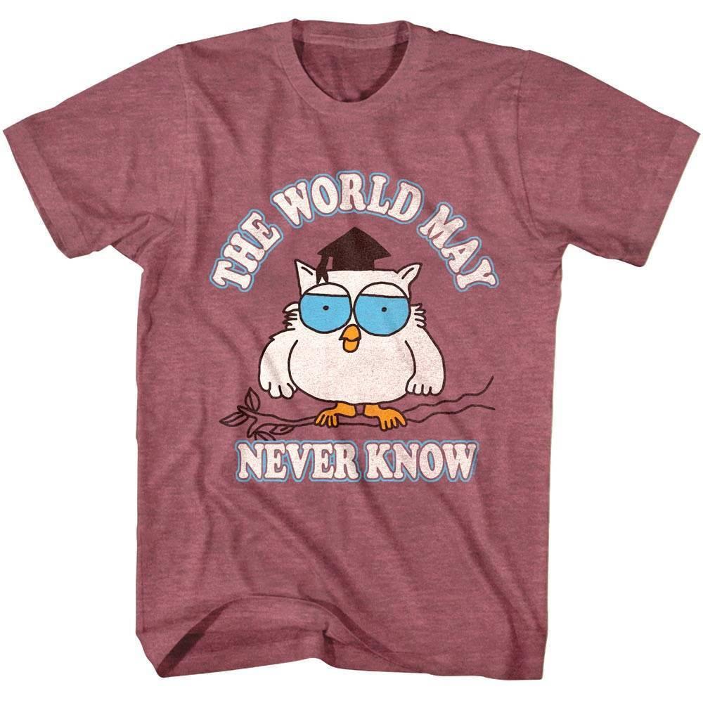 

Tootsie Pop Owl World May Never Know Men s T Shirt Unisex T-Shirt XXXL