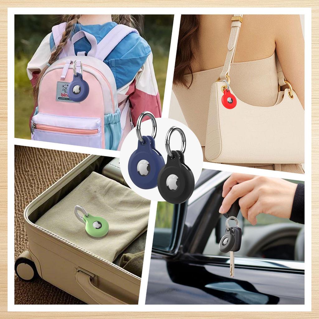 Schutz-Schlüsselanhänger-Hülle für Airtag der 2. Generation - Apple Locator Tracker Anti-Verlust-Abdeckung
