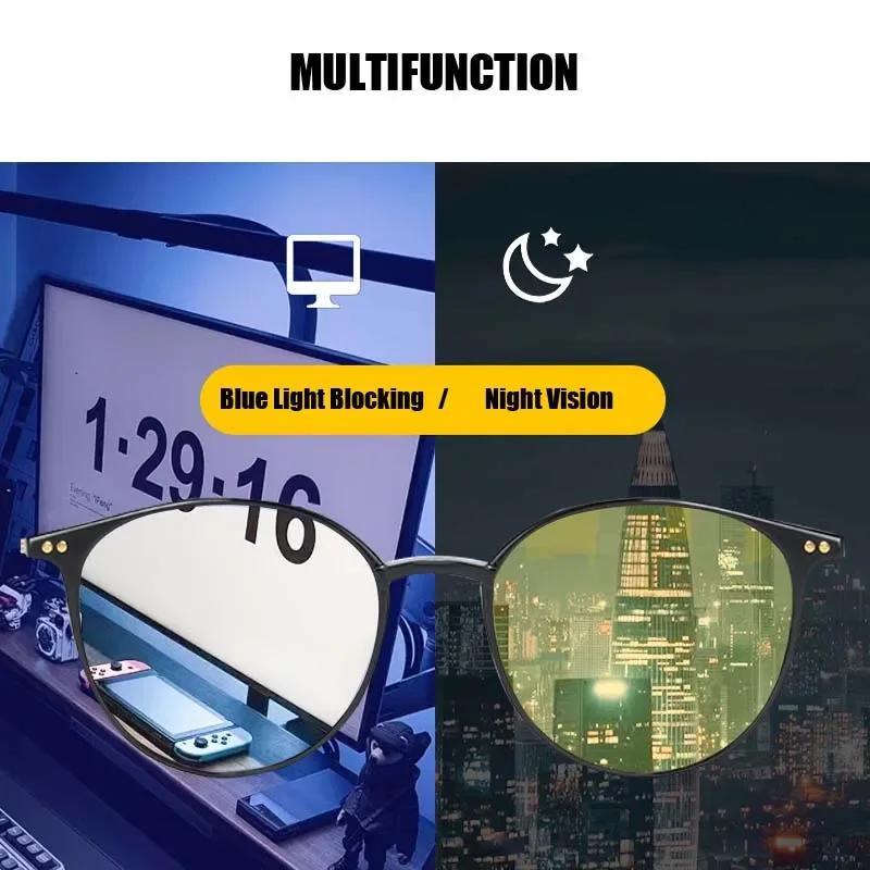Small Oval Frame Sunglasses for Women Designer Trend Yellow Lenses Sun Glasses Fashion Male Female Night Vision Eyewear