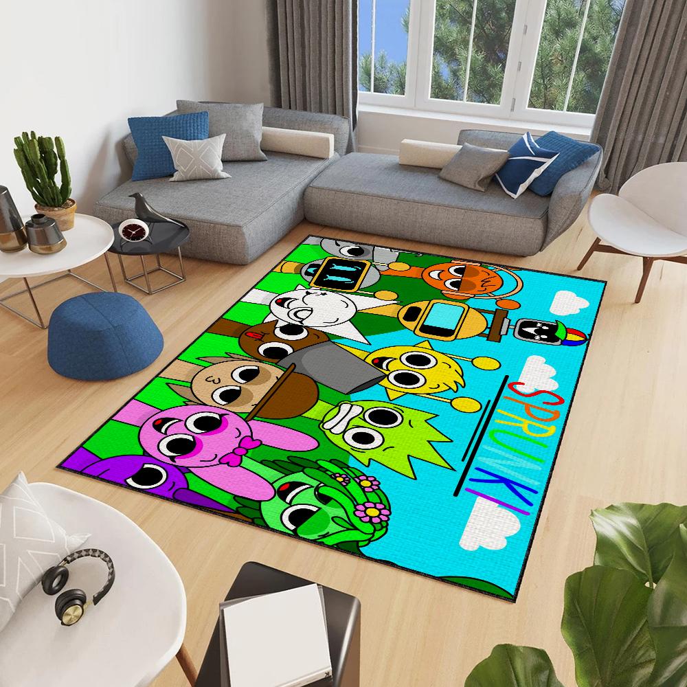 Door Mat Anti-Slip Kitchen Bedroom Game Handmade Tufted Rug I-Incredibox Carpet Living S-Sprunki Room Entrance Decoration