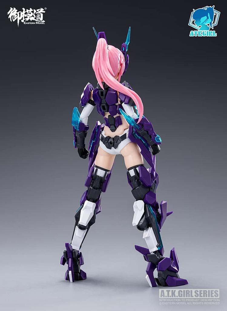 Doyusha Eastern Model ATK Girl Four Sacred Beasts Blue Dragon 1/12 Scale Pre-Colored Plastic Model Kit, Approximately 16cm Tall