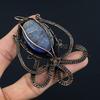 Lapis Lazuli Pendant Handmade Gemstone Jewelry, 999 Copper Wire Wrapped Pendant ,Unique Design Jewelry Pendant