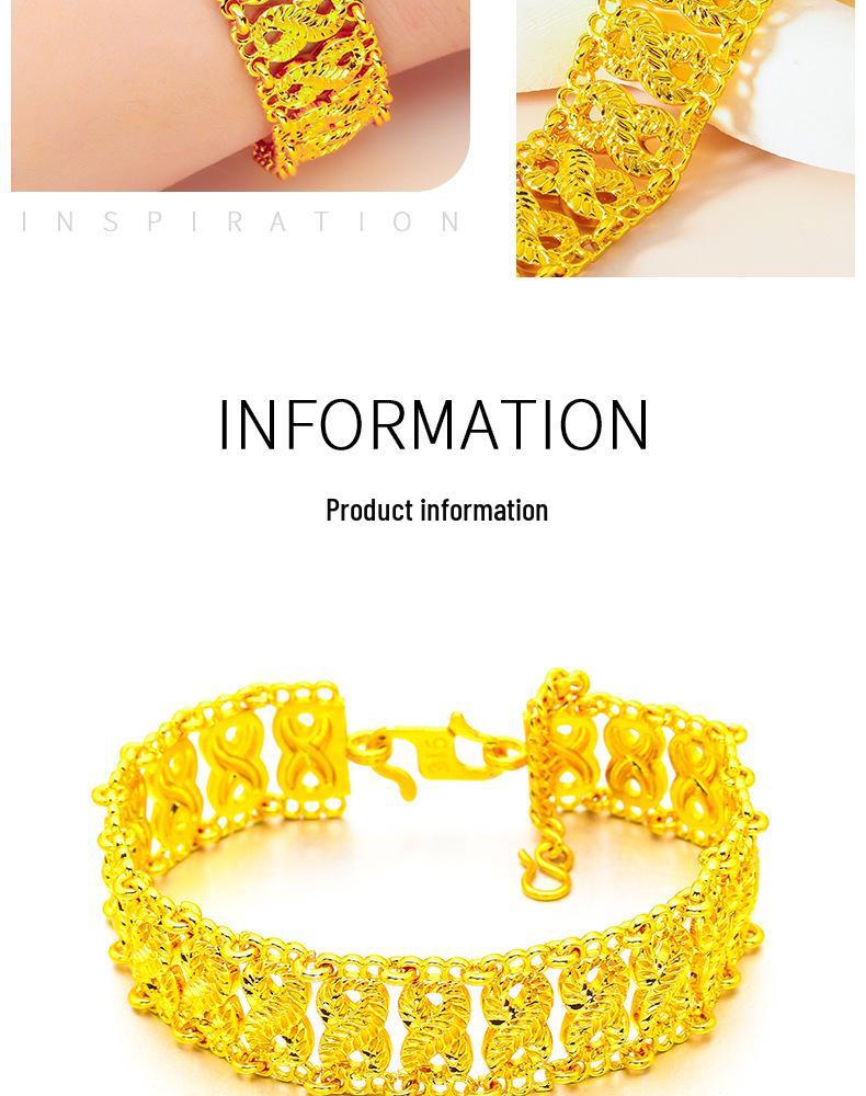 Vietnam Sand Gold Women's Fashion Bracelet - Elegant Chain Design