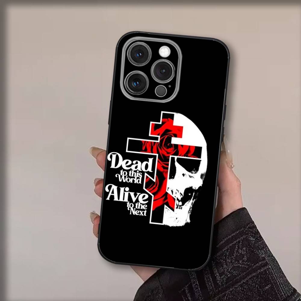 Ortodoxní křesťané Pouzdro na telefon Pro iPhone 17,16,15,14,13,12,11,Pro,Max,Plus,Air,X,XS,XR,SE,8,7,Mini,Měkké Černé Funda