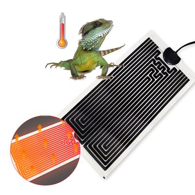 5-45W Reptilien Heizmatte Für Eidechse Schildkröte Heizung Reptilien Warm Einstellbarer Temperaturregler Matte Für Kleines Aquarium 1Stk.