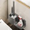 Badezimmer WC-Bürstenhalter Set Wandmontage Ohne Bohren WC-Becher WC-Reinigung Bürste Für Zuhause Badezimmer WC