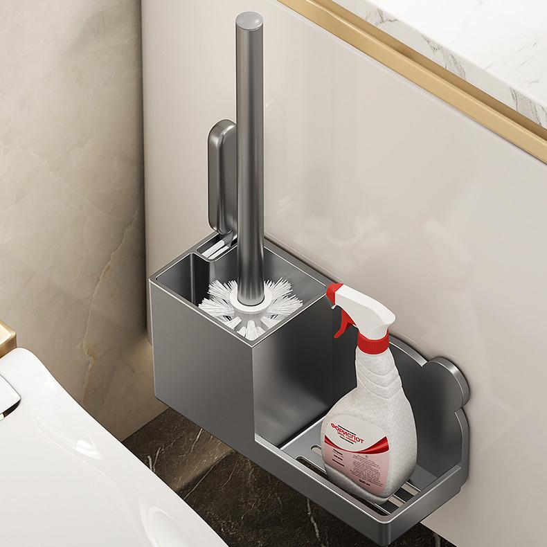 Badezimmer WC-Bürstenhalter Set Wandmontage Ohne Bohren WC-Becher WC-Reinigung Bürste Für Zuhause Badezimmer WC