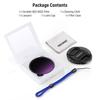 NEEWER 82mm Variable ND Filter with Lens Adjustable Neutral Optical Camera Photography Accessory ND2-32 (1-5 stops) Cap/Cleaning Cloth, Density,