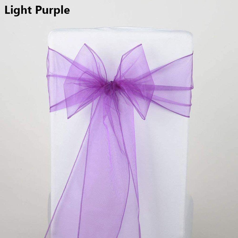 Ribbon Seat Cover Tie Wedding Reception Supplies Events Banquets Chair Back Decor Chair Bows Sashes