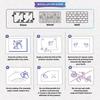 NEW Multiplication Table Poster Static Dry Erase Math Chart Wall-Mounted Reusable Children's Math Chalkboard Educational Tools