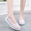 Mode Sommer Bequem und Elegant Originale Flache Damen Schuhe Koreanische Mode Leichte Lässige Slip-On Damen Mesh Atmungsaktive Schuhe