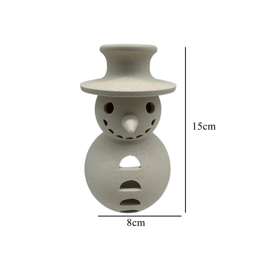 

2025 Snowman Figurines Creativity And Simplistic Craftsmanship For Cozy Home Simplicity Resin Christmas Candle Holder