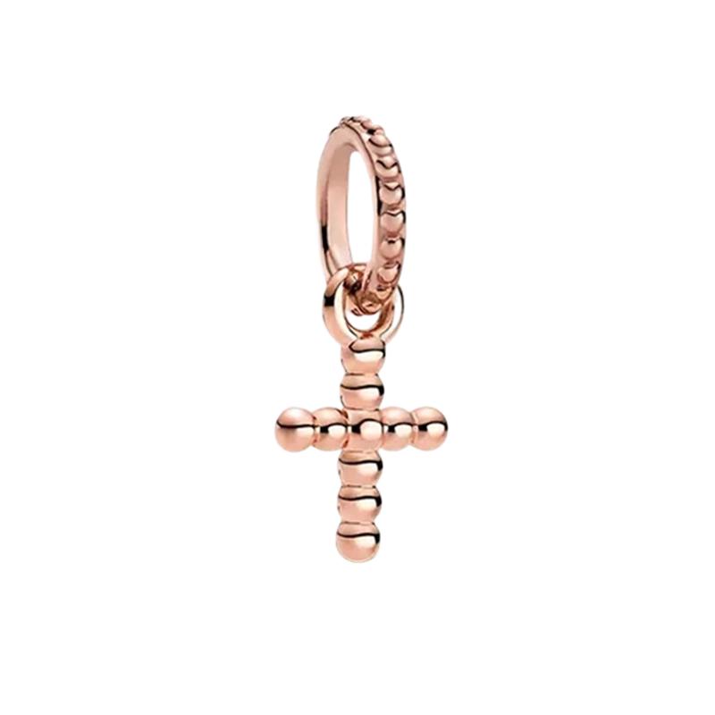 New Sparking Cross Angel Charm Bead Charms Dangle Authentic Snake Compatible With Copper Bracelets Necklaces Bead Charms Ideal For Diy Jewellery Women
