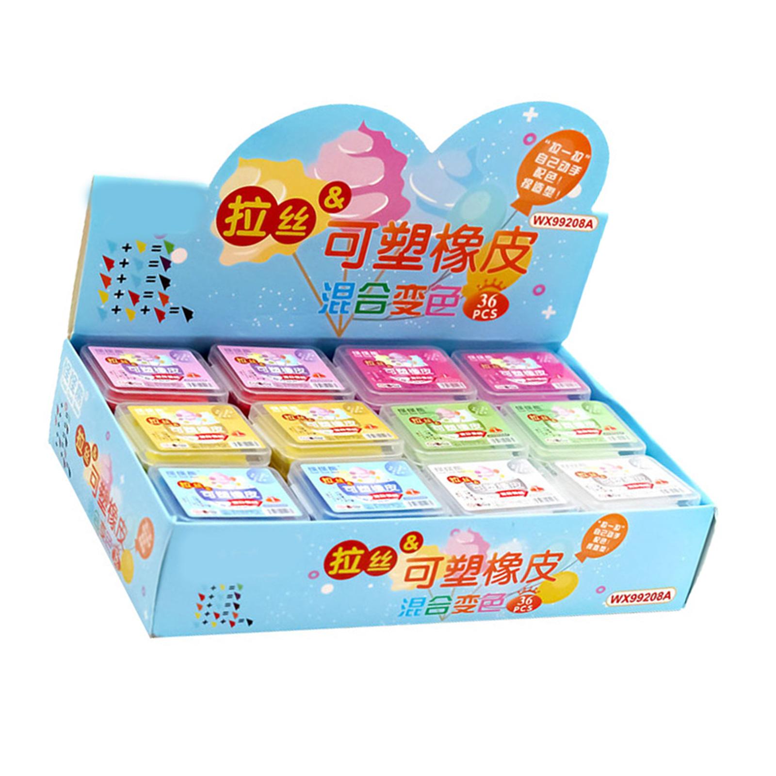 

36 шт./набор ластик-клячка формовочный ластик-клячка ластики для рисования цветные художественные ластики для студентов