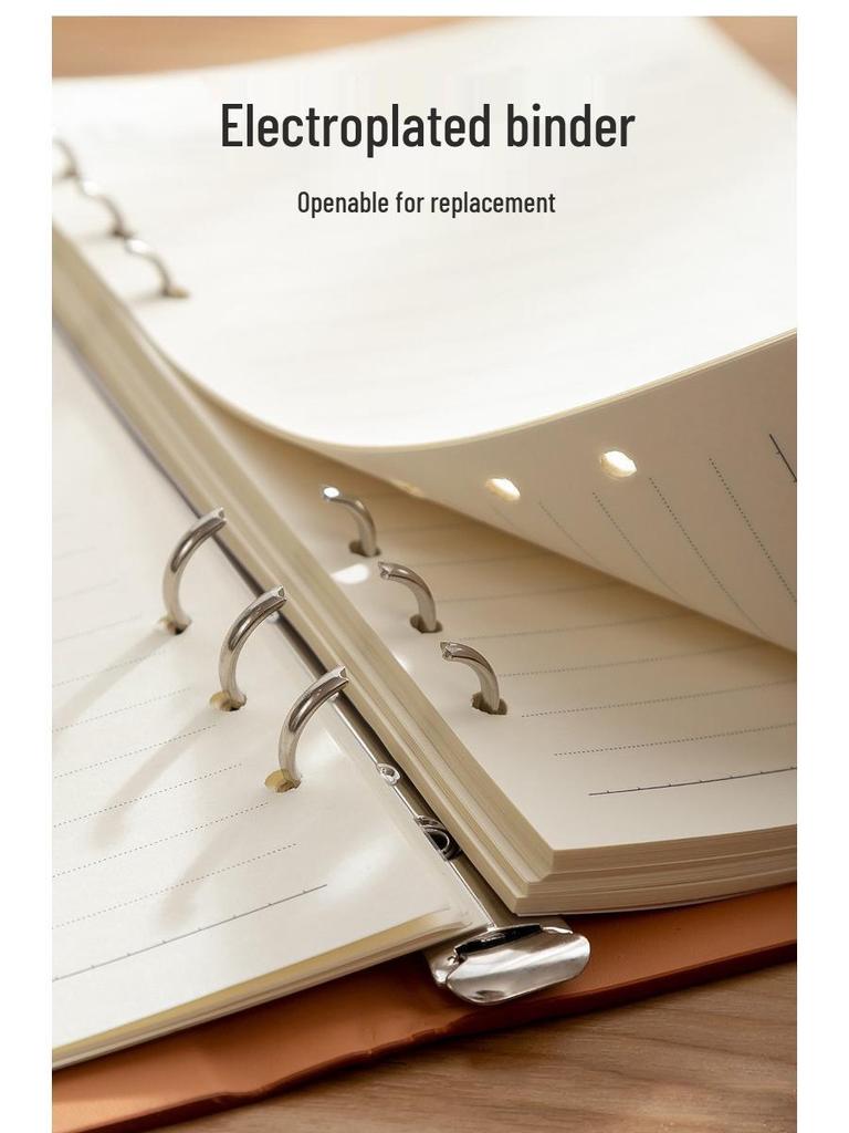 İş ve Öğrenciler İçin Çıkarılabilir Sert Kapaklı Gevşek Yapraklı Defter