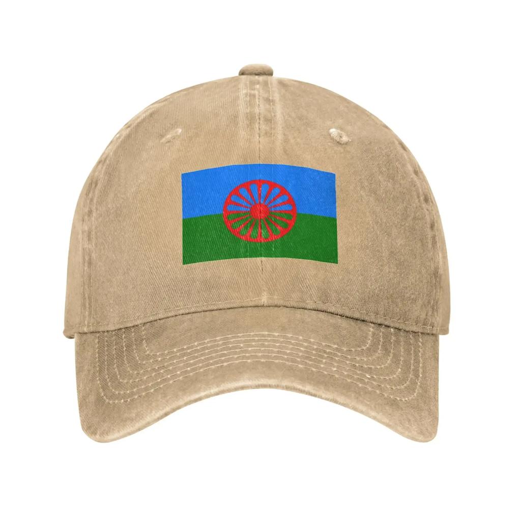 Love Gypsy Flag Roma Unisex Retro Denim Washed Baseball Caps For Men  Cowboy Sunscreen Hats Hiking Peaked Cap