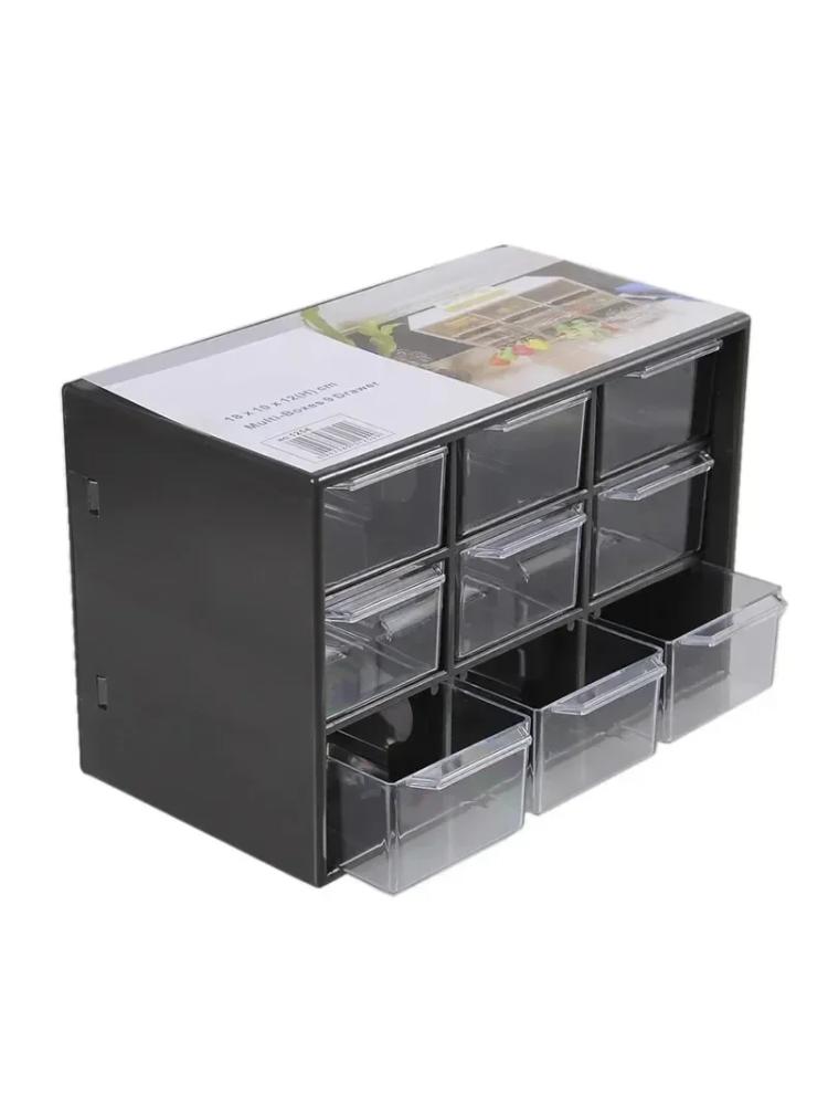 Storage Box Drawer Style Jewelry Storage Box Mini Storage Cabinet Grid Portable Drawer Desktop Office Supplies