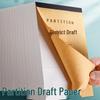 Sectioned Draft Book with Thickened Paper for Eye Protection - Suitable for Primary to College Students & Math Exams