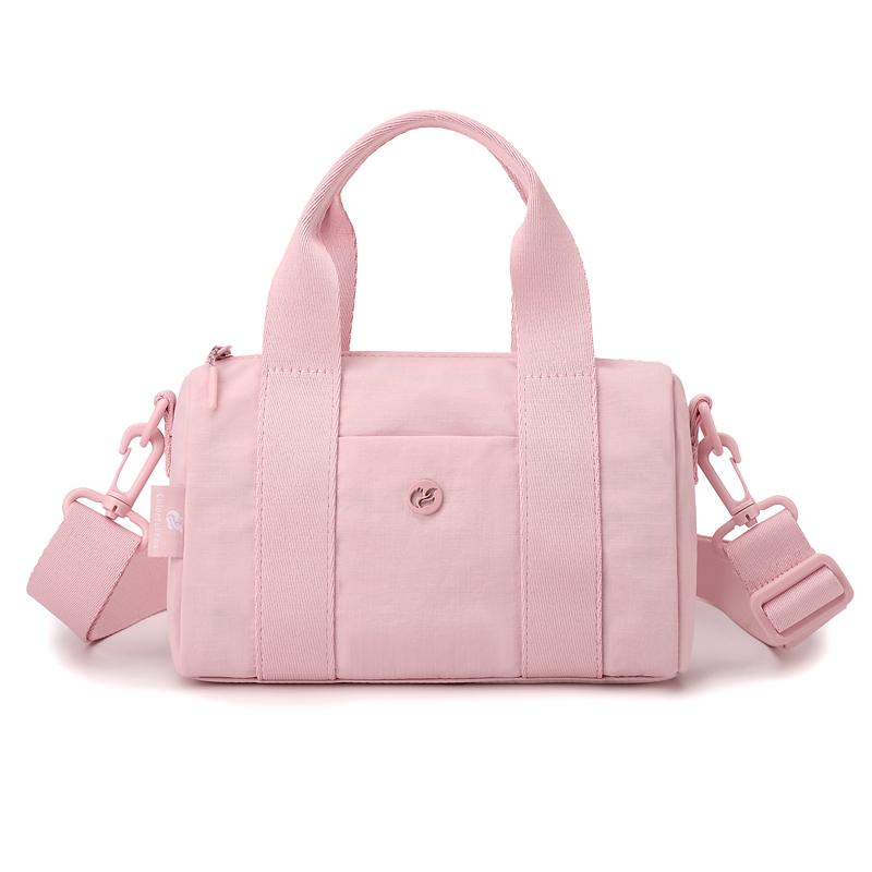 Nylon Pillow Shape Shoulder Bag With Top Handle Multi Zipper Pockets Lightweight Travel Tote For Women Daily Commute