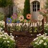 Rusty Flowers Garden Stake, Distressed Metal Flower Yard Art Stake, Retro 2D Flowers Decoration for Yard Lawn Flower Bed