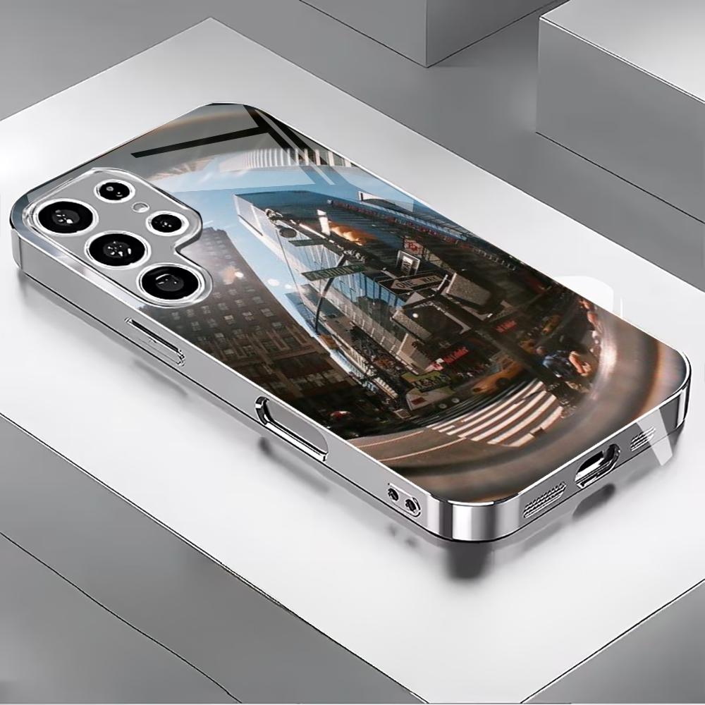 Urban Mirror PhoneCase Simplicity High-end Electroplating Glass PhoneCase for Samsung Galaxy S26 S25 S24 S23 S22 FE,Ultra,Plus