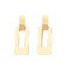 Chic Geometric Square Earrings for Women - Bold Street Style & Face-Slimming Design