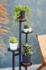 FINO Universal Flower Stand - Black, 4-tier Flower Stand for 6 Pots