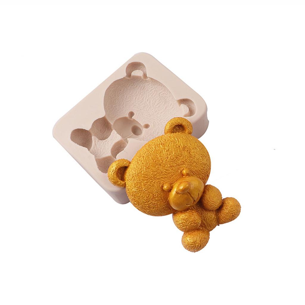 Silicone Fondant Molds Chocolate Mould Silicone Cake Moulds Bear Shaped Silicone Material Baking Gift for Baking Lover