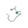 1Pcs Hiphop Punk Snake Shaped Ear Cuff Earring for Women Exaggerated Silver Color Animal Ear Clip Earrings Jewelry Accessories