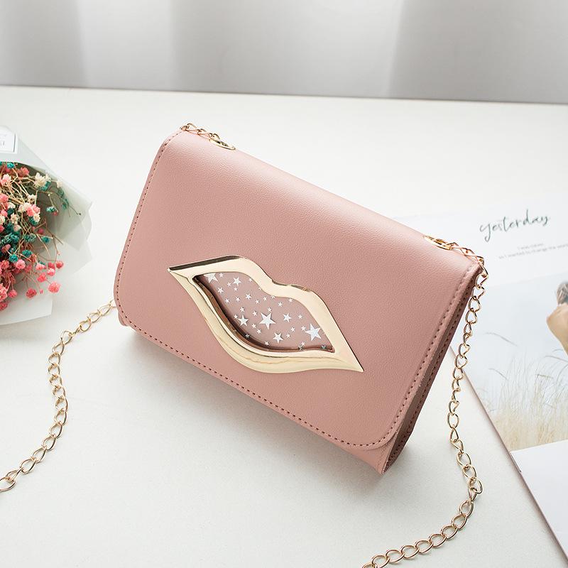 Onns G Fashion Lip Chain Trendy Shoulder Women's Bag Bag Transparent Messenger Mobile Phone Bag