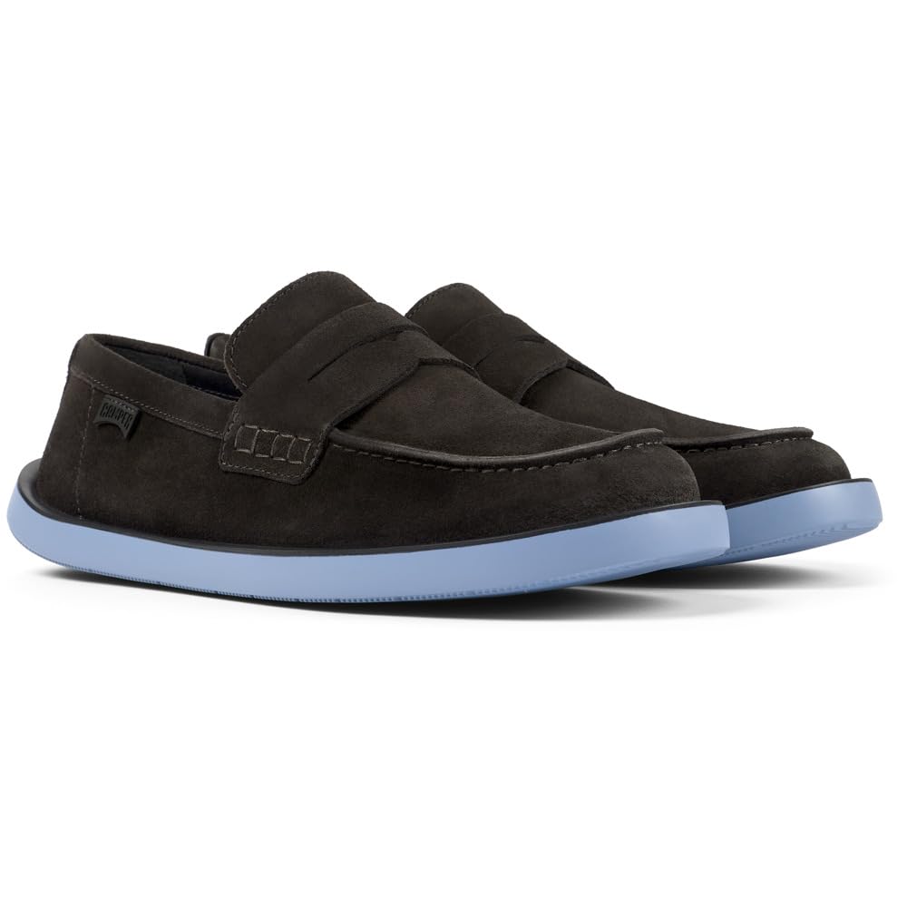 Camper WAGON K100889 Lightweight Dark Size Cm Men's Loafers, Gray, 27.0 (T98)