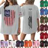 Damen Lässiges Mode Rundhals Lässiger Print Kurzarm T-Shirt Top