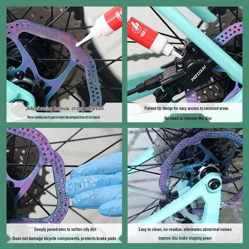 Bicycle Disc Brake Noise Eliminator Gel and Cleaner