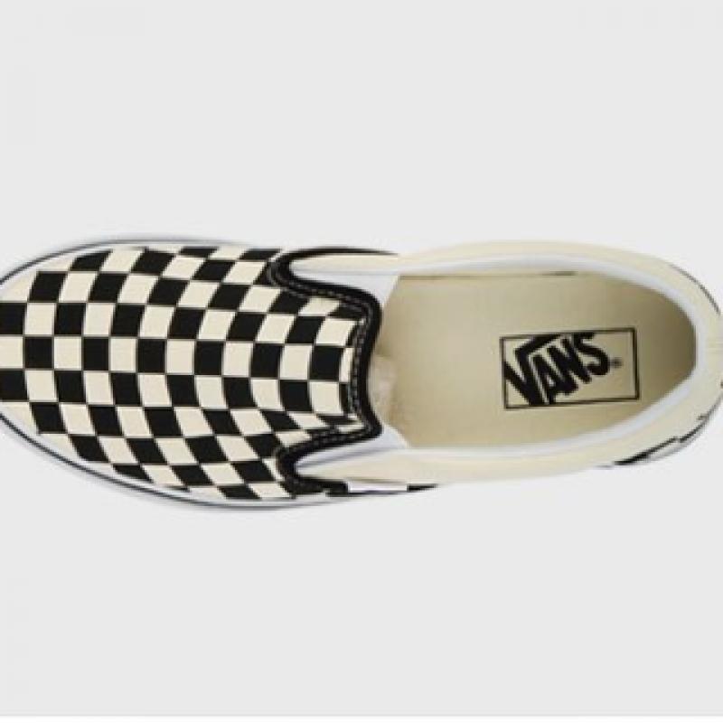 Vans Sneaker Core Classic Checkerboard Slip On White Vn000eyebww