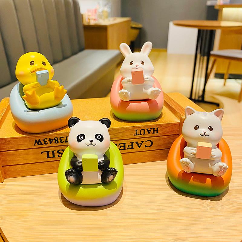Cute Resin Sofa Baby Cartoon Figurines Desktop Decoration Perfect For Gift Giving